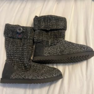 Cute sweater knit boots